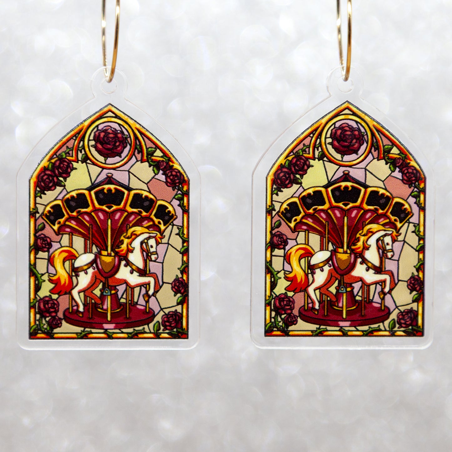 Pendientes - Carrusel de las rosas (Caraval)
