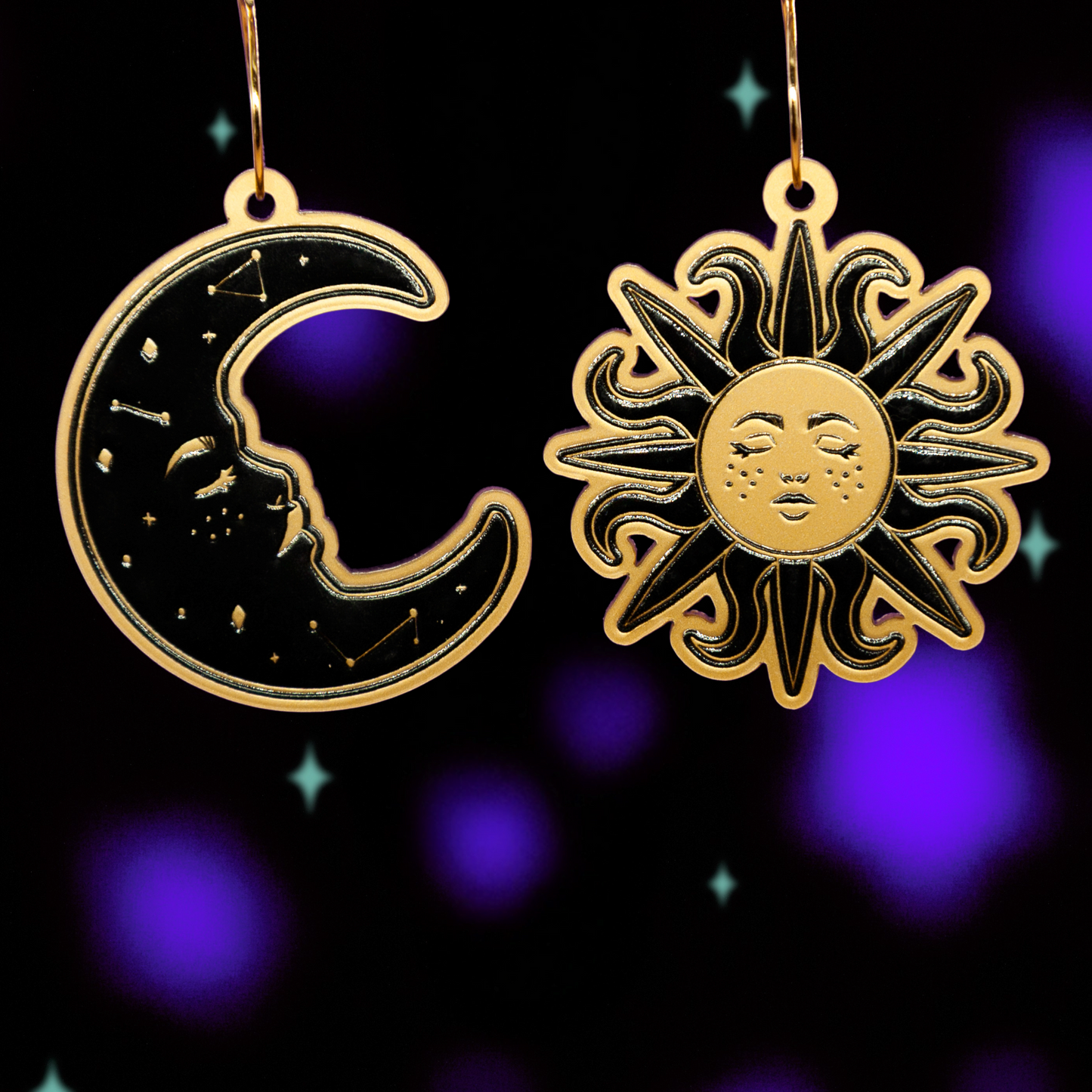 Pendientes - Moon and Sun 2.0