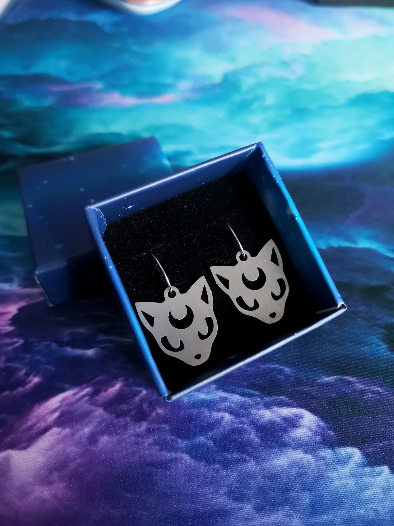 Pendientes - Gato Luna