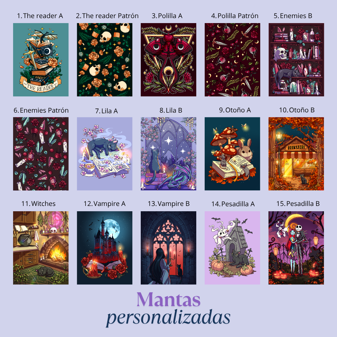 Mantas - Diseño y tamaño a elegir (leed descripción) PREVENTA