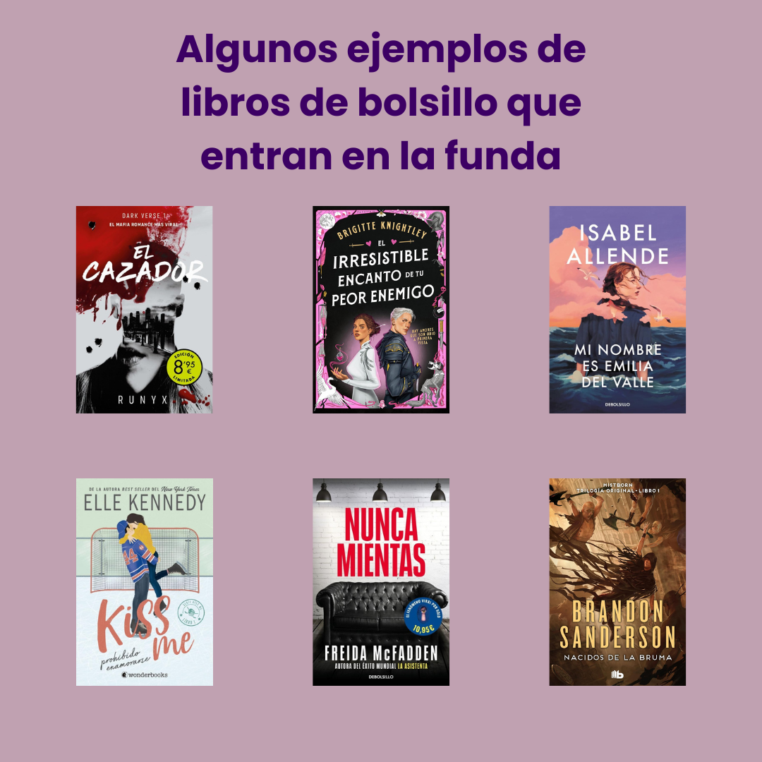 Fundas con solapa ajustable mini - Libros de bolsillo (PREVENTA)