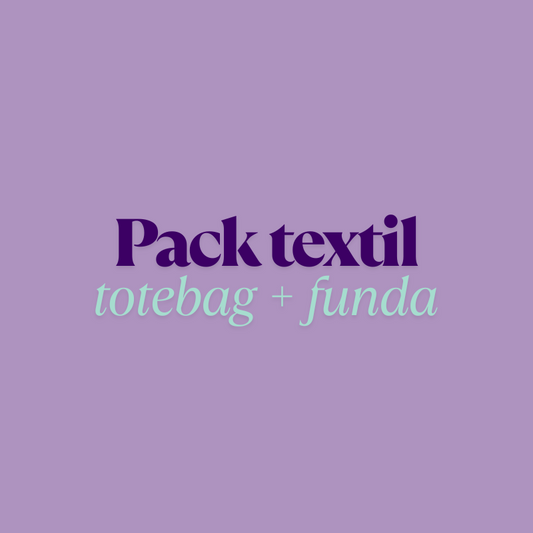 Pack totebag + funda libro/ebook (diseños a elegir)