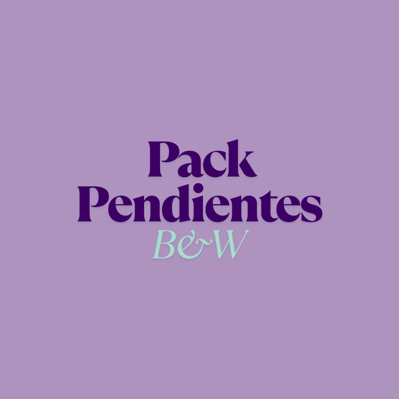 Pack pendientes b&w (PREVENTA)