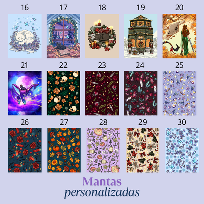 Manta (Diseño y tamaño a elegir) (PREVENTA) (leed descripción)