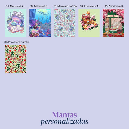 Mantas - Diseño y tamaño a elegir (leed descripción) PREVENTA