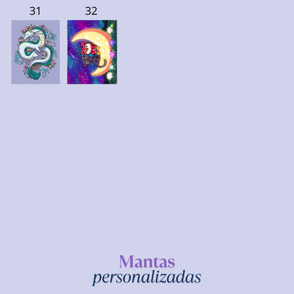 Manta (Diseño y tamaño a elegir) (PREVENTA) (leed descripción)