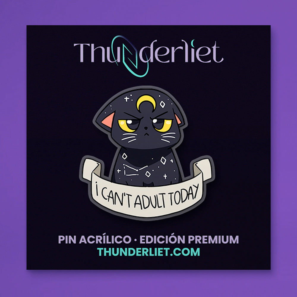 Pin acrílico - I can't adult today